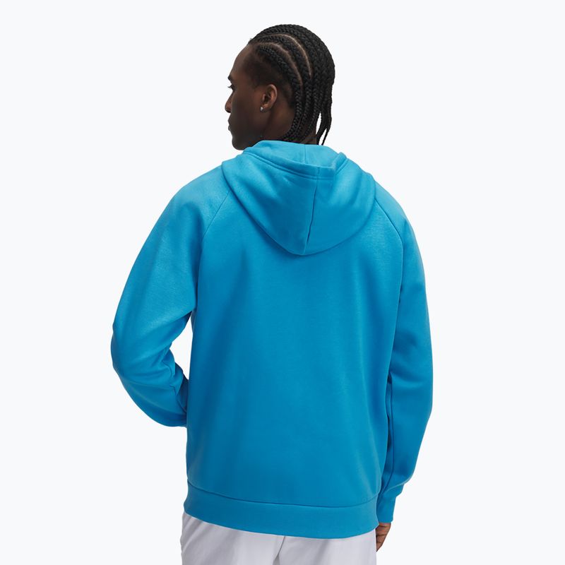 Pánská mikina Under Armour Rival Fleece FZ Hoodie ether blue/white 2