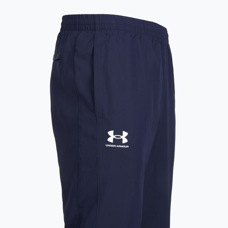 Pánské kalhoty Under Armour Rival Woven Windbreaker Pant midnight navy/midnight navy/white 6