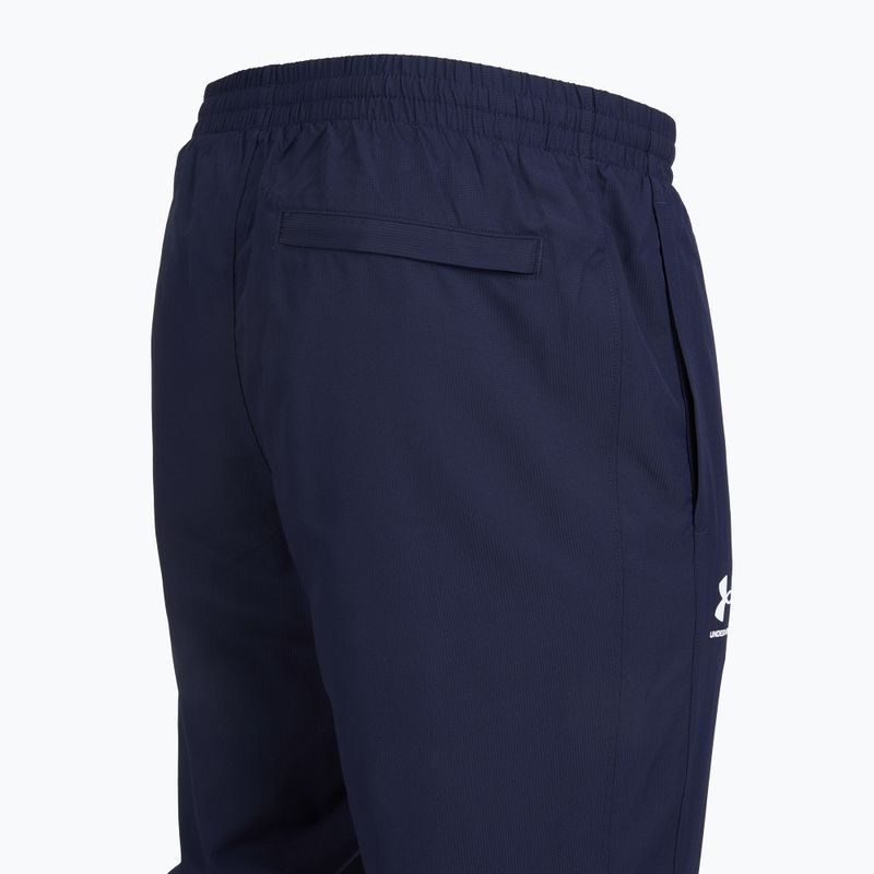 Pánské kalhoty Under Armour Rival Woven Windbreaker Pant midnight navy/midnight navy/white 7