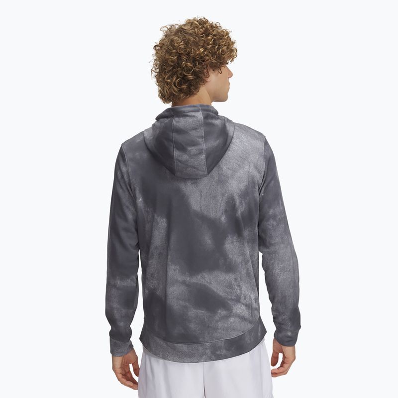 Pánská mikina Under Armour Rival Terry Printed FZ castlerock/onyx white 2