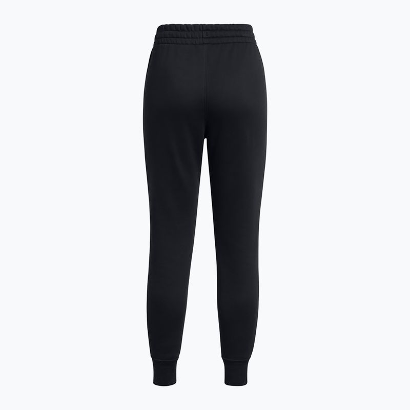 Dámské kalhoty Under Armour Icon Fleece Jogger black/black/white 2