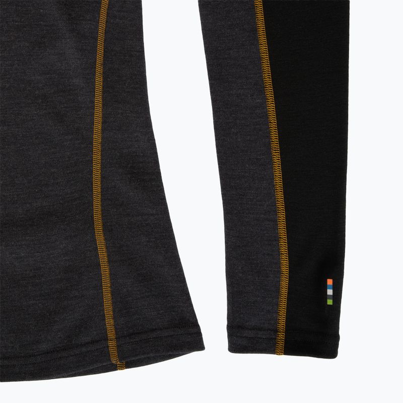 Pánské termo tričko Longsleeve Smartwool Classic Thermal Merino Base Layer Colorblock Crew Boxed charcoal/honey gold 7