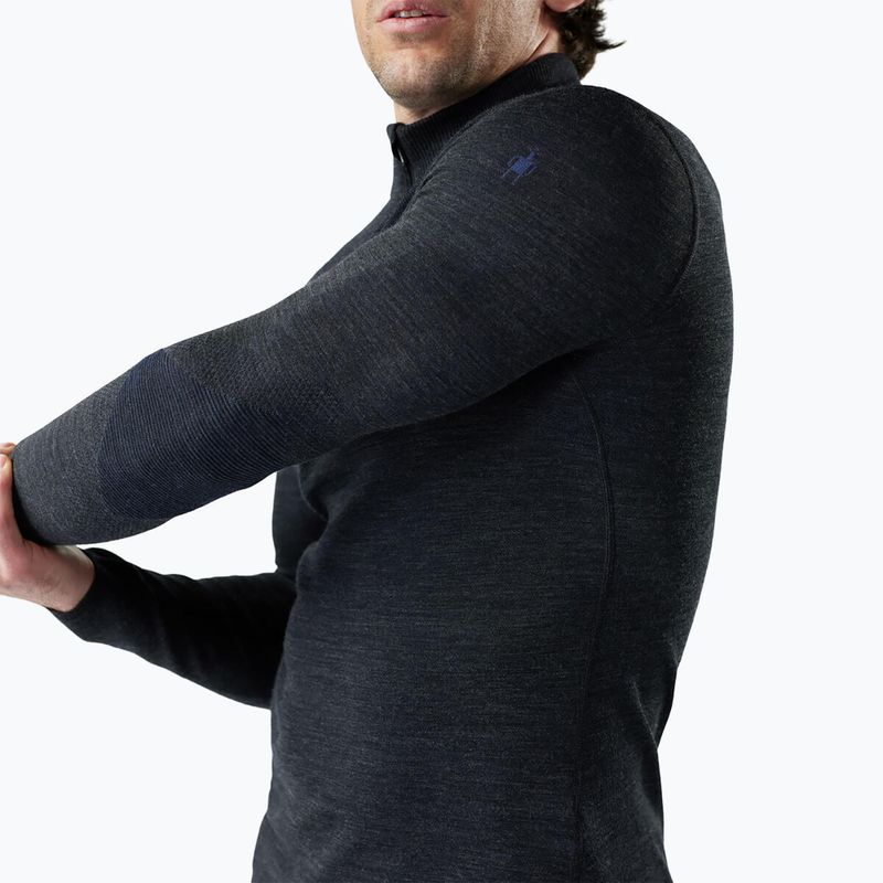 Pánská termo mikina Smartwool Intraknit Thermal Merino Base Layer 1/4 Zip charcoal/nightfall blue 3