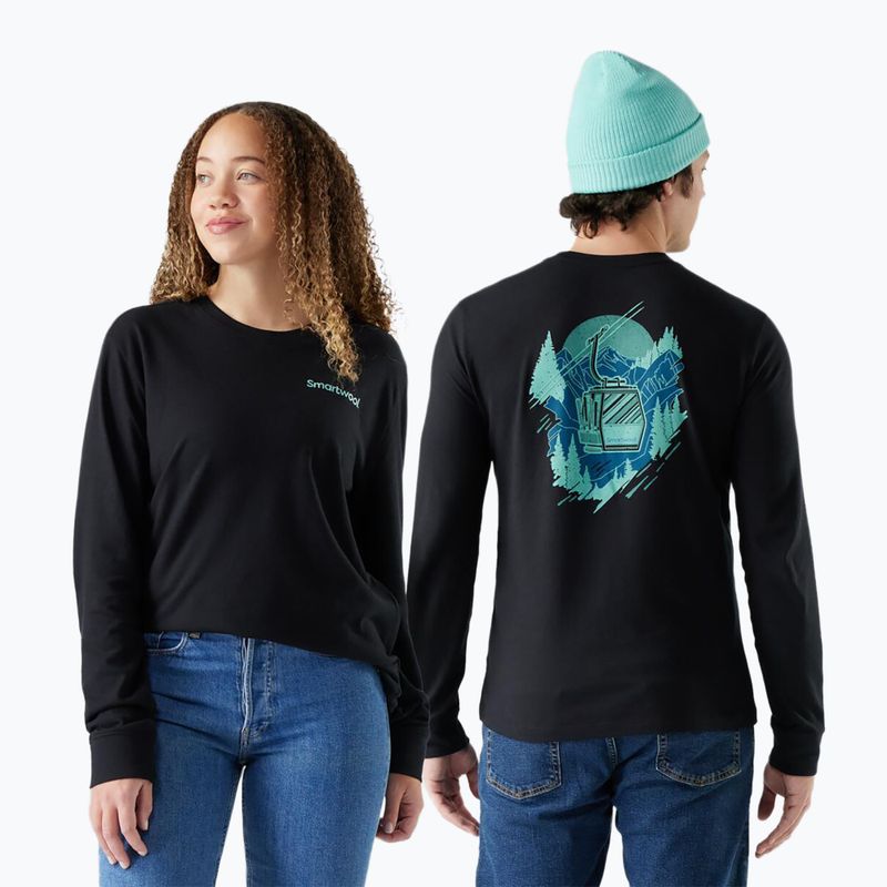 Pánské tričko Longsleeve Smartwool Gondola View Graphic Tee black 2