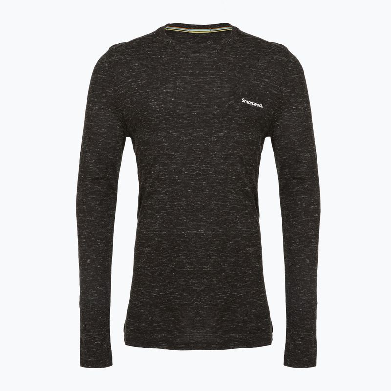 Pánské tričko Longsleeve Smartwool Merino Hemp Blend Gear Up Graphic black heather 3