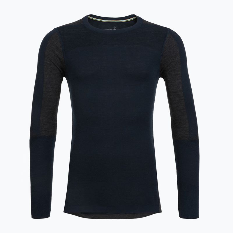 Pánské termoaktivní tričko s dlouhým rukávem Smartwool Intraknit Thermal Merino Baselayer Colorblock Crew deep navy/charcoal