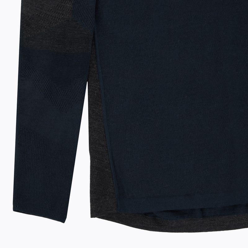 Pánské termoaktivní tričko s dlouhým rukávem Smartwool Intraknit Thermal Merino Baselayer Colorblock Crew deep navy/charcoal 3
