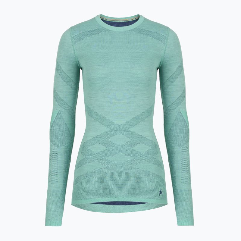 Dámské termo triko s dlouhým rukávem Smartwool Intraknit Thermal Merino Baselayer Crew pacific blue/nightfall blue