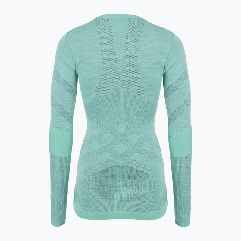 Dámská termoakční mikina Smartwool Intraknit Thermal Merino Baselayer Crew pacific blue/nightfall blue 2