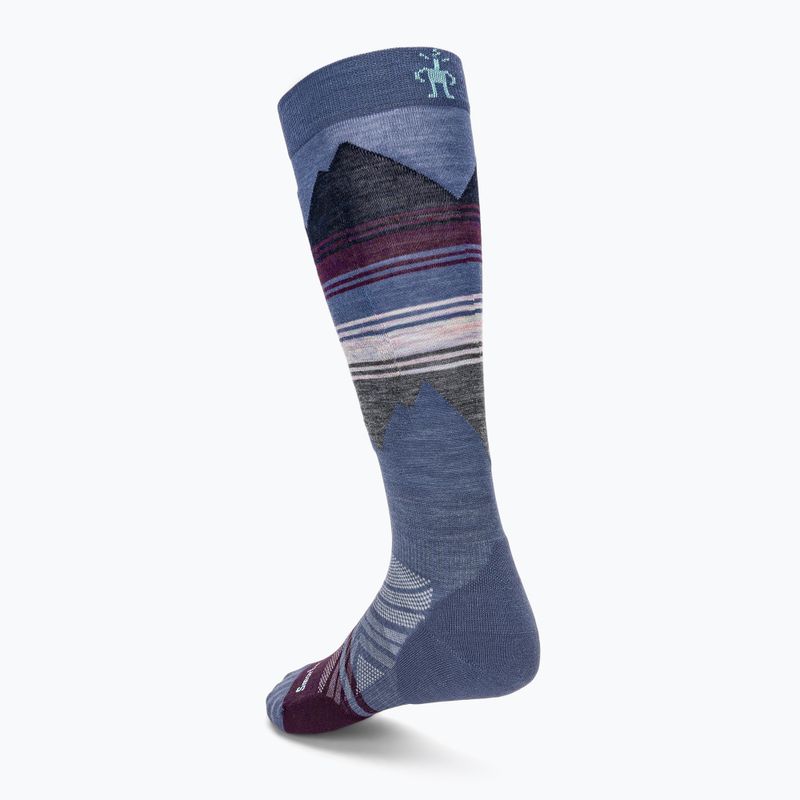 Dámské lyžařské ponožky Smartwool Ski Targeted Cushion Pattern OTC nightfall blue 2