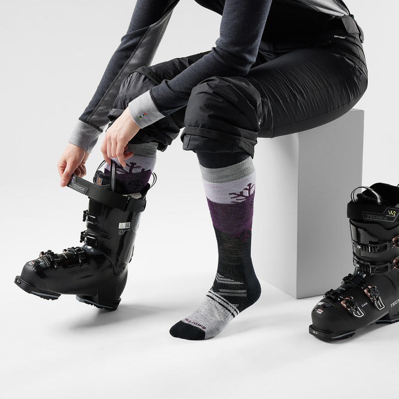 Dámské lyžařské ponožky Smartwool Ski Full Cushion Snowpocalypse OTC purple eclipse 2