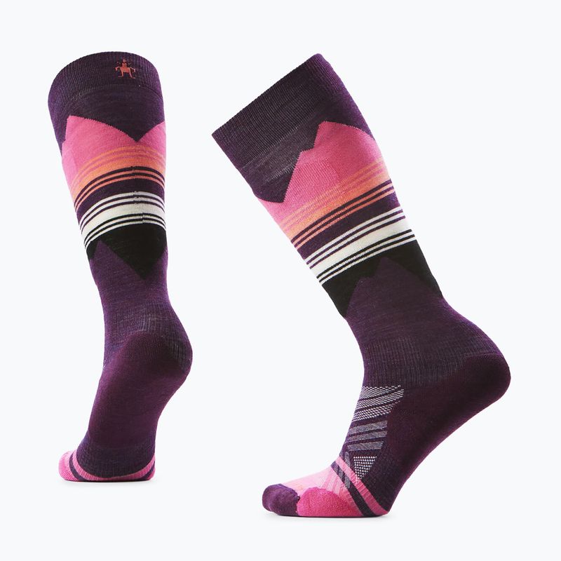 Dámské lyžařské ponožky Smartwool Ski Targeted Cushion Pattern OTC purple iris