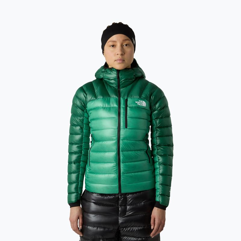 Dámská péřová bunda The North Face Summit Breithorn Hoodie nebula green/evergreen