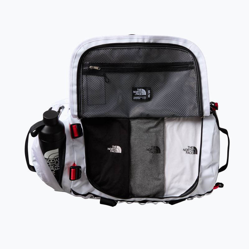 Cestovní taška The North Face Base Camp Duffel M 71 l bílá/černá/výškově červená 4