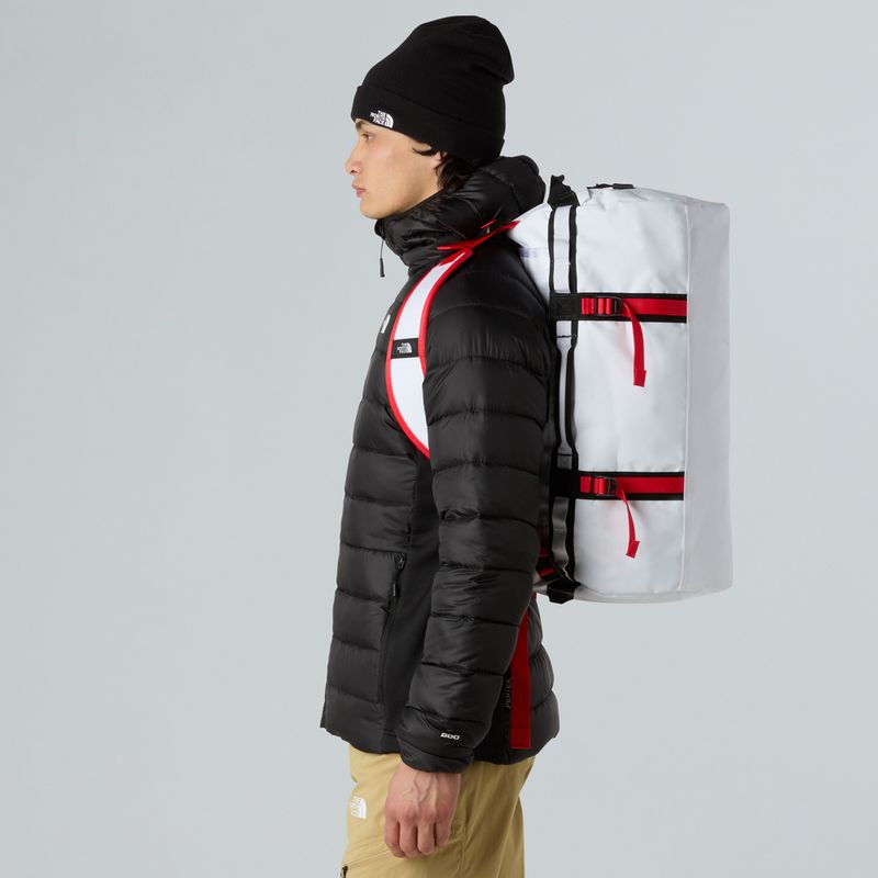 Cestovní taška The North Face Base Camp Duffel S 50 l bílá/černá/výškově červená 6