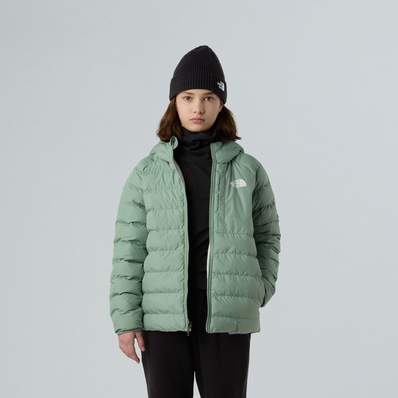 Dětská péřová bunda The North Face Reversible Perrito Hooded slate moss 4