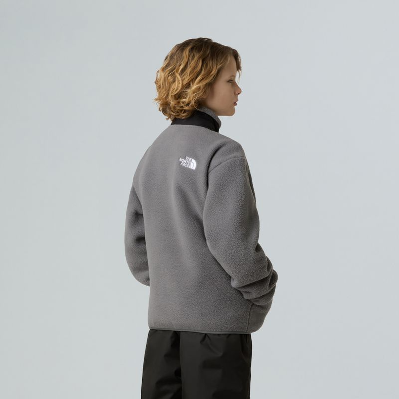 Dětská fleecová mikina The North Face Yumiori Full Zip smoked pearl/black 3