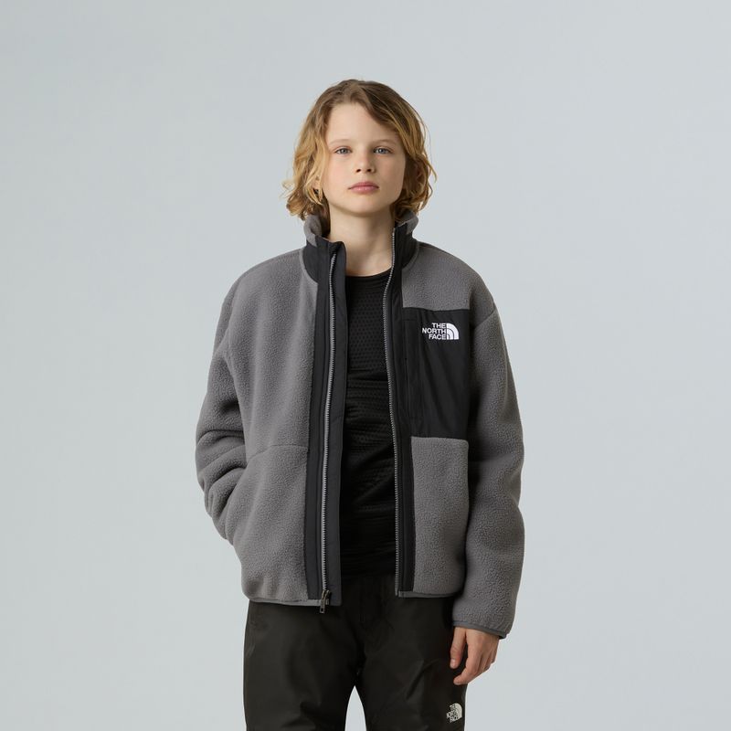 Dětská fleecová mikina The North Face Yumiori Full Zip smoked pearl/black 4