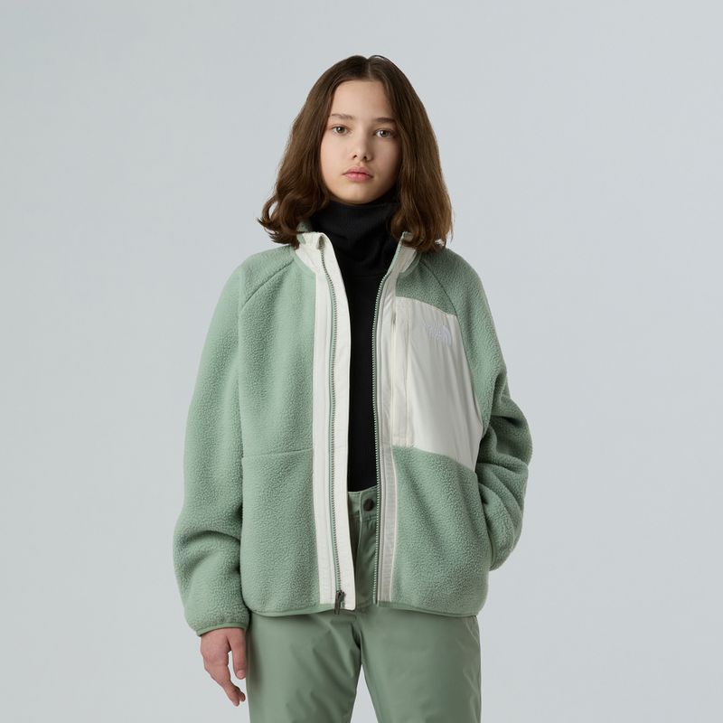 Dětská fleecová mikina The North Face Yumiori Full Zip slate moss/white dune 4