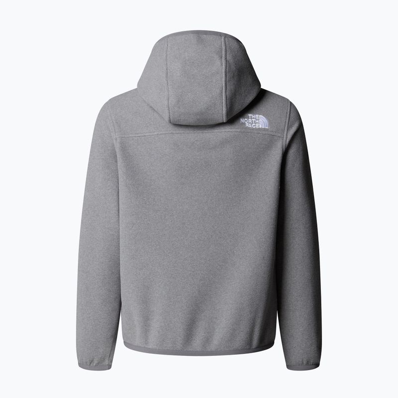 Dětská fleecová mikina The North Face Teen Glacier Full Zip Hoodie mid grey heather 2
