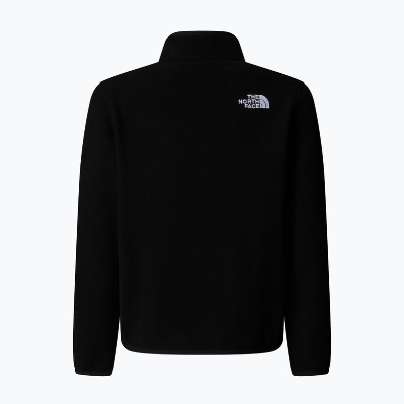 Dětská fleece mikina The North Face Teen Glacier 1/4 Zip black 2