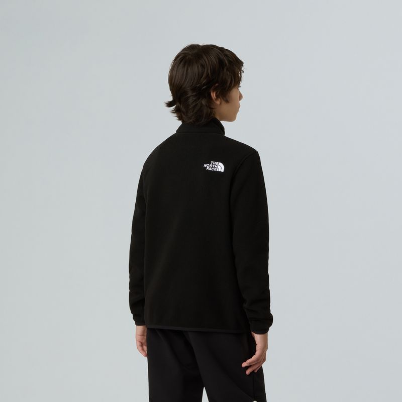 Dětská fleece mikina The North Face Teen Glacier 1/4 Zip black 5