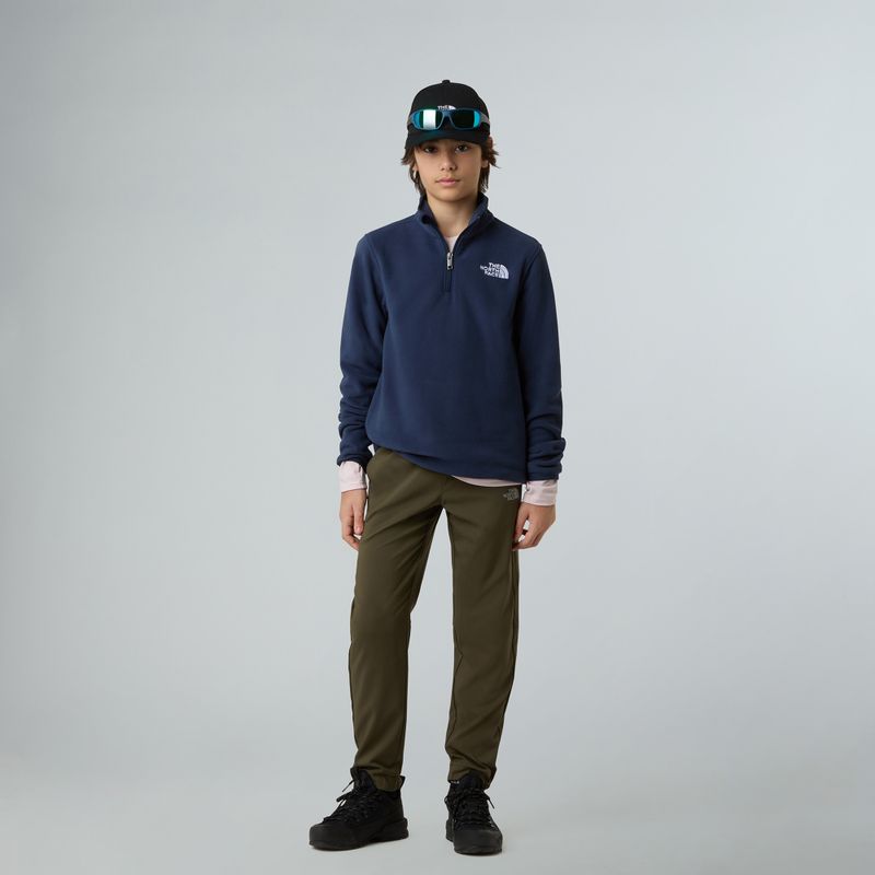 Dětská fleece mikina The North Face Teen Glacier 1/4 Zip summit navy 4
