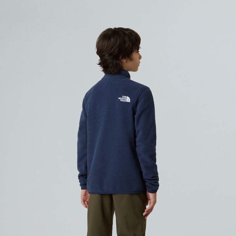 Dětská fleece mikina The North Face Teen Glacier 1/4 Zip summit navy 5