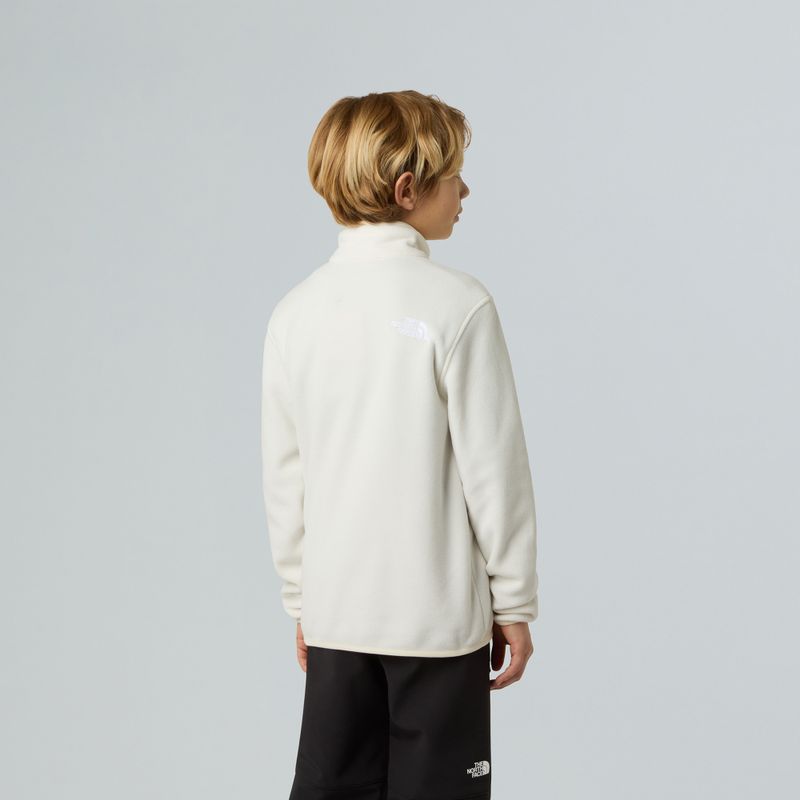 Dětská fleece mikina The North Face Teen Glacier 1/4 Zip wine dune 5