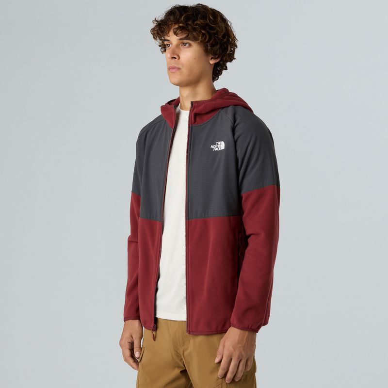 Pánská mikina The North Face Glacier Heavyweight Full Zip HD sumac/asphalt grey 4