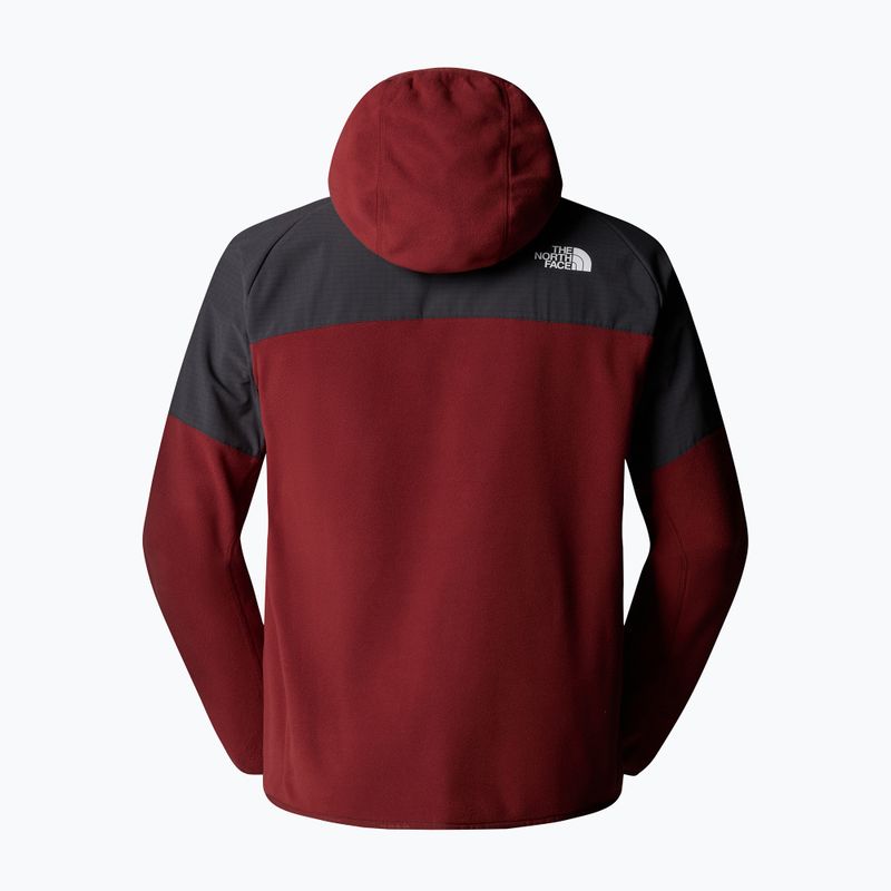 Pánská mikina The North Face Glacier Heavyweight Full Zip HD sumac/asphalt grey 6