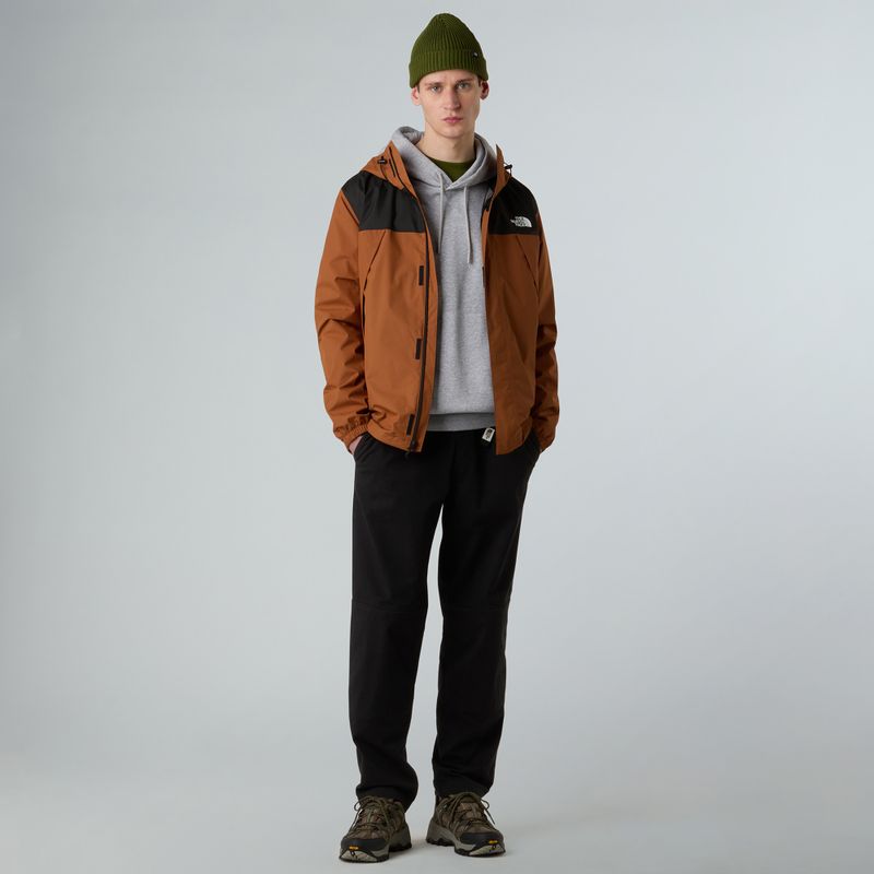 Pánská nepromokavá bunda The North Face Antora burnt umber/black 2