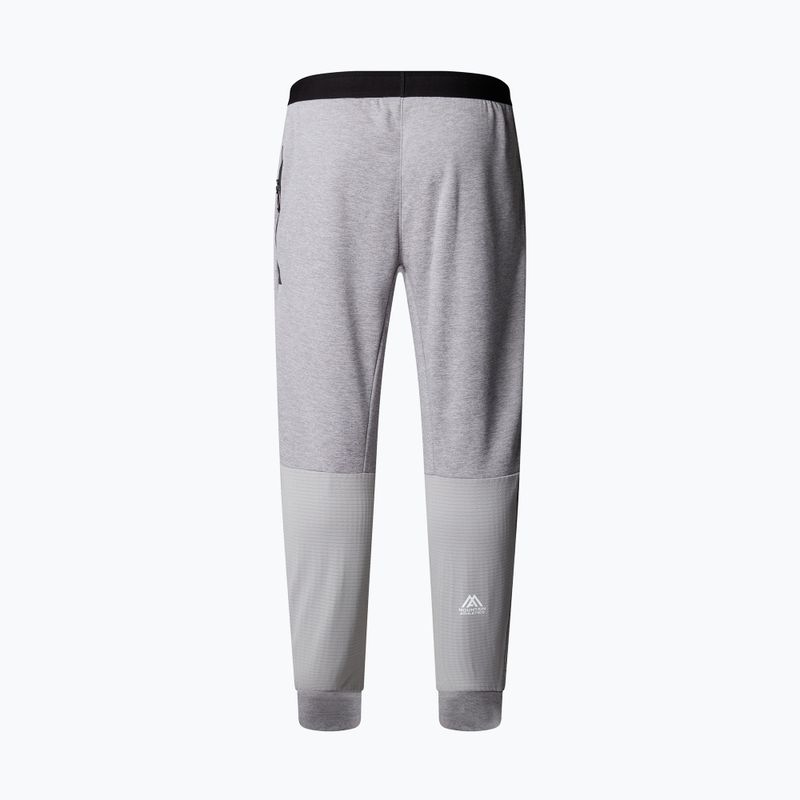 Pánské kalhoty The North Face Mountain Athletics Fleece světle šedá melírovaná/melírovaná šedá 2