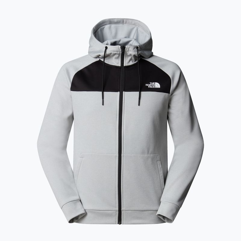 Pánská mikina The North Face Reaxion Fleece Full Zip Hoodie high rise grey light heather