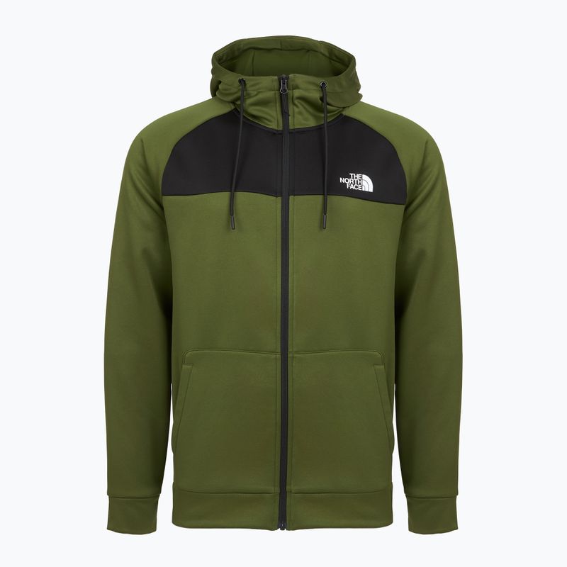 Pánská mikina The North Face Reaxion Fleece Full Zip Hoodie woodland green/black