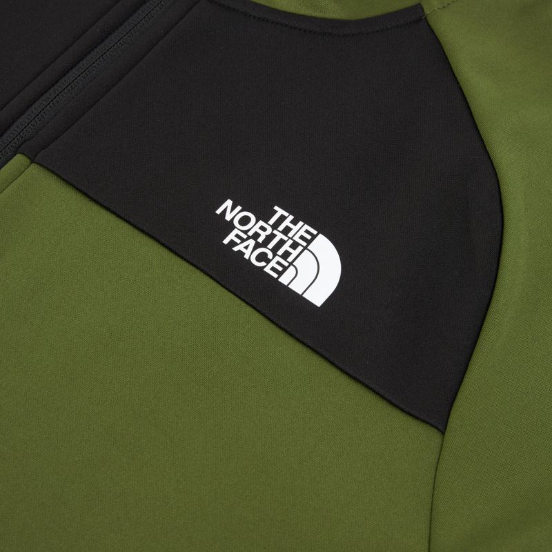 Pánská mikina The North Face Reaxion Fleece Full Zip Hoodie woodland green/black 3