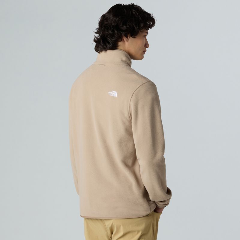 Pánská fleecová mikina The North Face Glacier Fleece mushroom grey 3