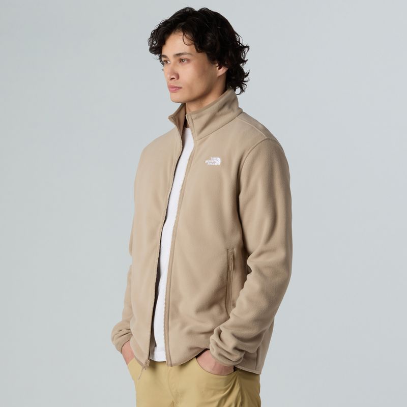 Pánská fleecová mikina The North Face Glacier Fleece mushroom grey 4
