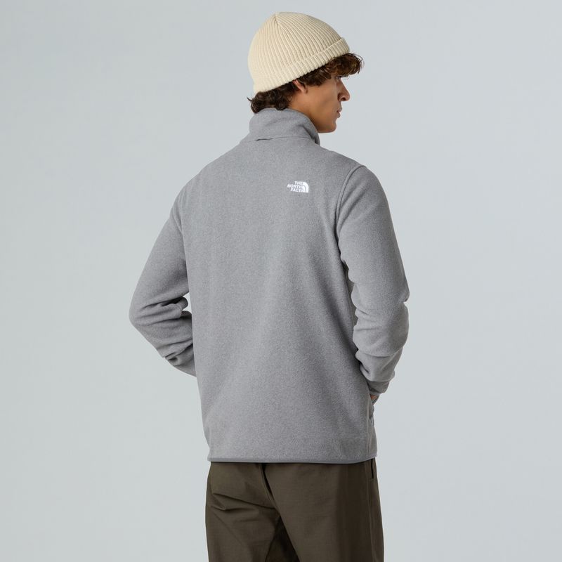 Pánská fleecová mikina The North Face Glacier Fleece mid grey heather 3