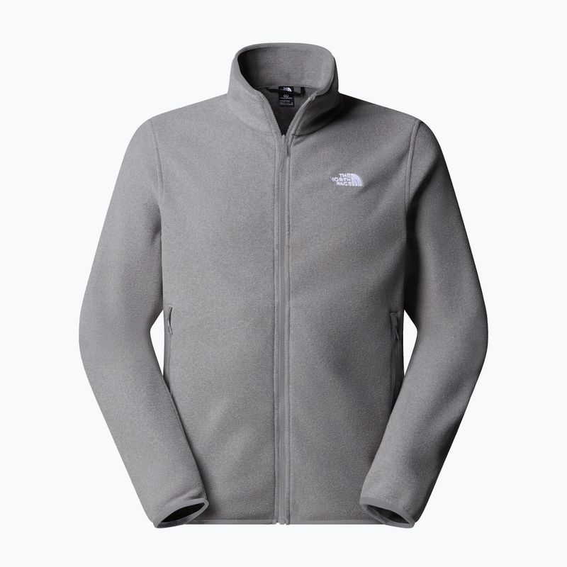 Pánská fleecová mikina The North Face Glacier Fleece mid grey heather 5