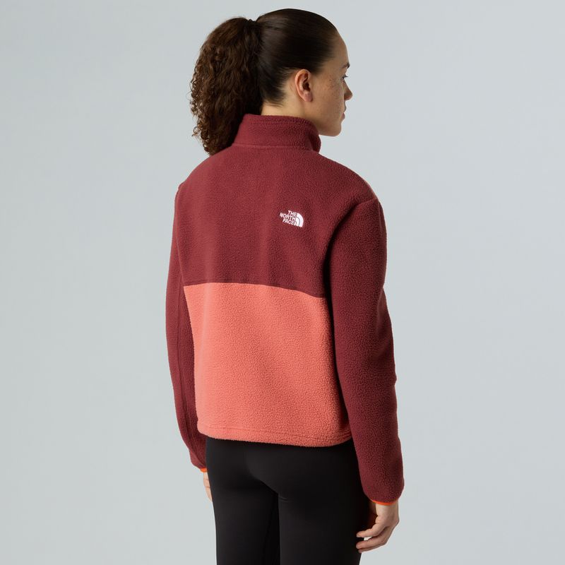 The North Face dámská mikina Yumiori 1/4 Zip mars dust/sumac/solar flare 3
