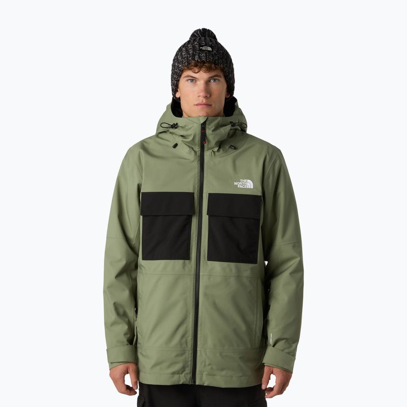 Pánská snowboardová bunda The North Face Fourbarrel Triclimate bark mist/black 11