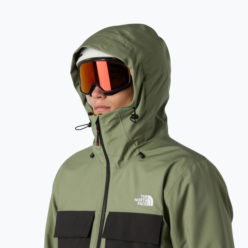 Pánská snowboardová bunda The North Face Fourbarrel Triclimate bark mist/black 5