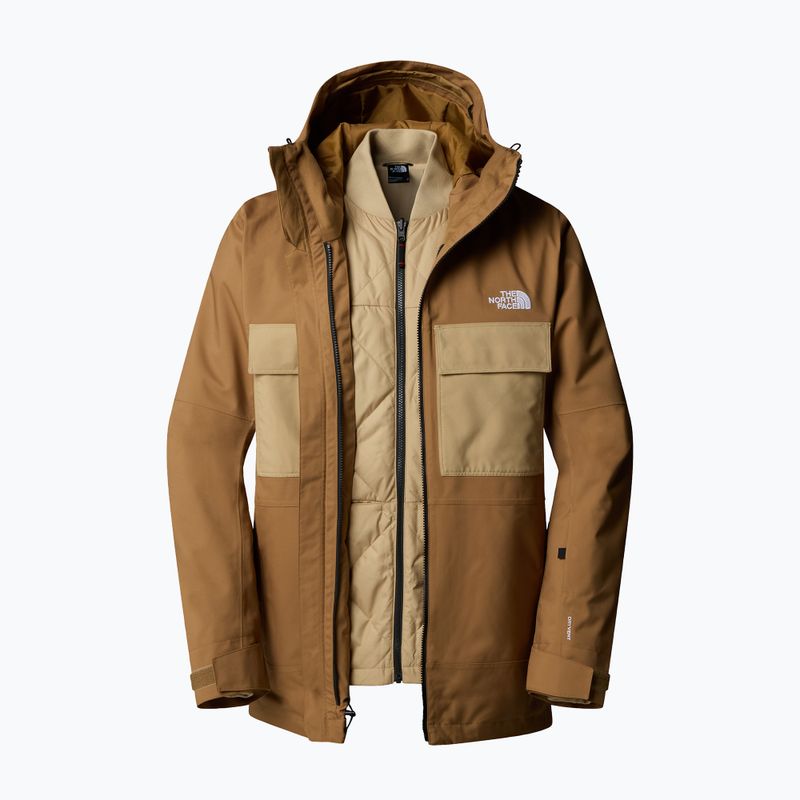 Pánská snowboardová bunda The North Face Fourbarrel Triclimate utility brown/khaki 8