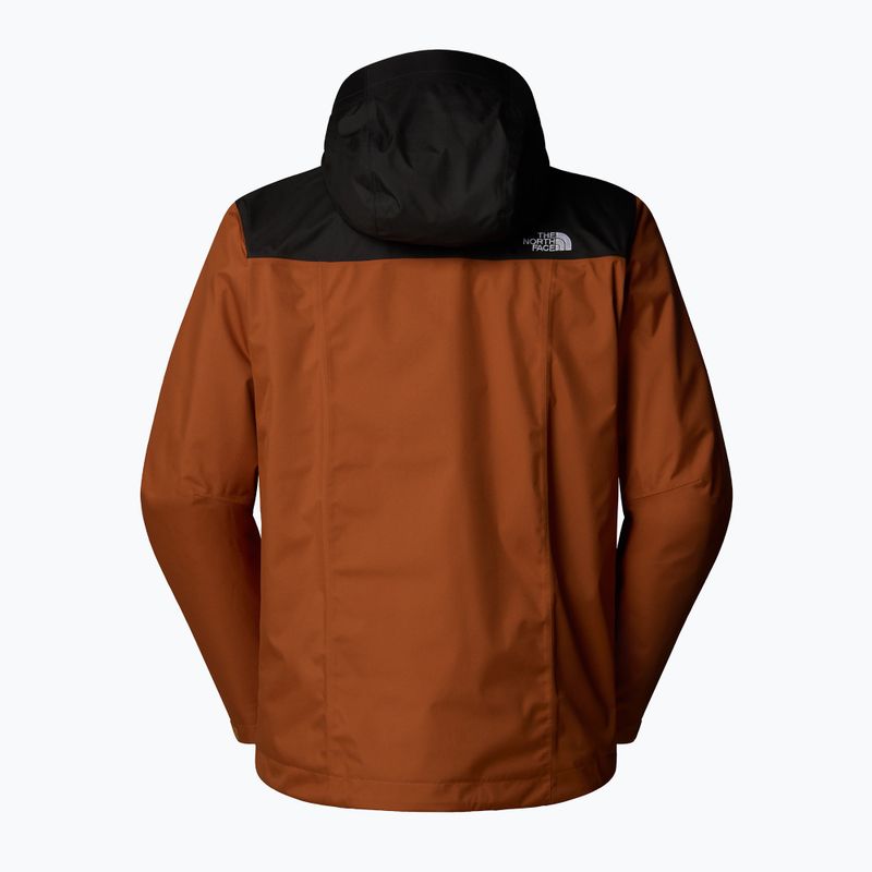 Pánská bunda 3v1 The North Face Evolve II Triclimate burnt umber/asphalt grey 7