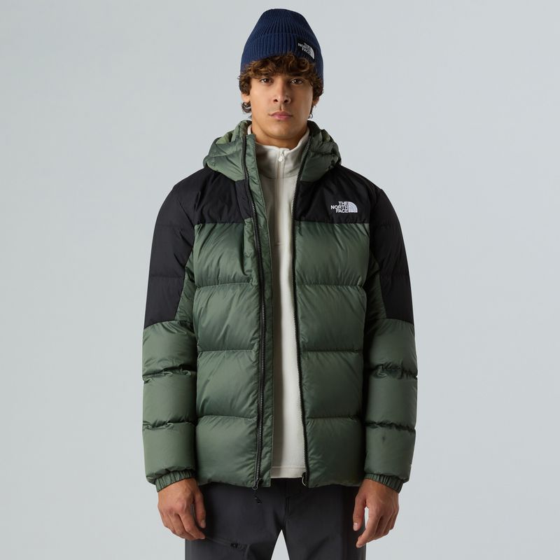 Pánská péřová bunda The North Face Diablo Down 2.0 Hoodie shoulder mist/black heather 4