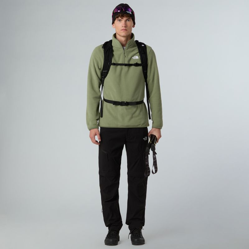 Pánská fleecová mikina The North Face Glacier Fleece 1/4 Zip shoulder mist 2