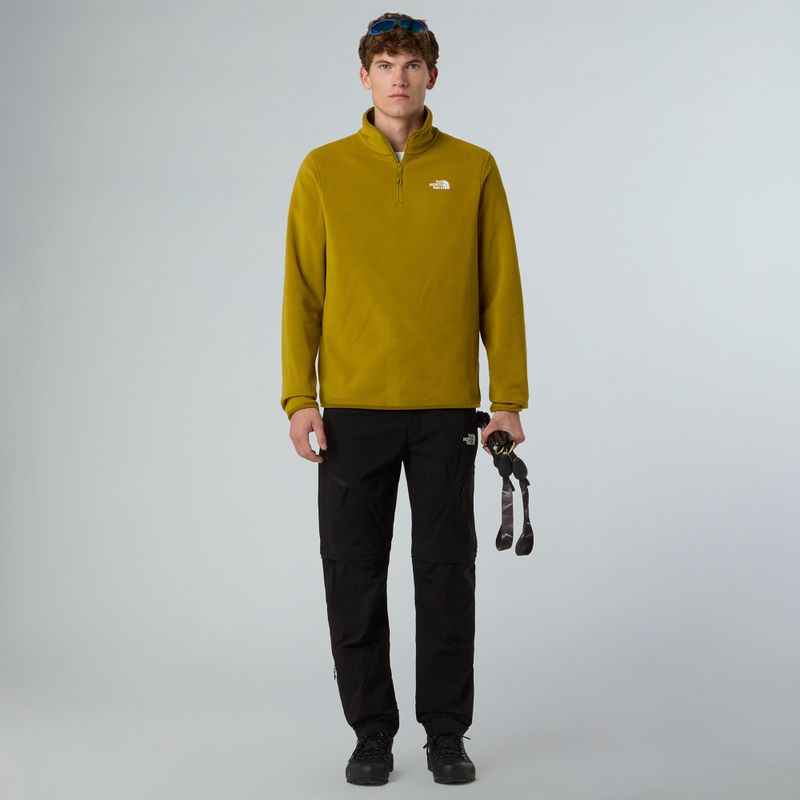 Pánská mikina The North Face Glacier Fleece 1/4 Zip deep dijon 2