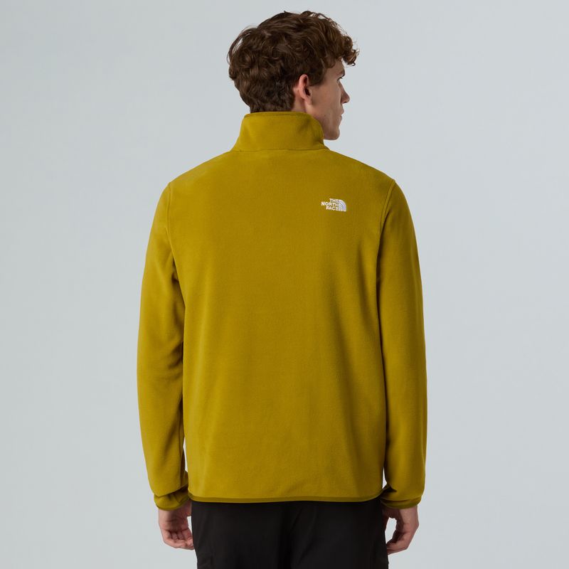 Pánská mikina The North Face Glacier Fleece 1/4 Zip deep dijon 3