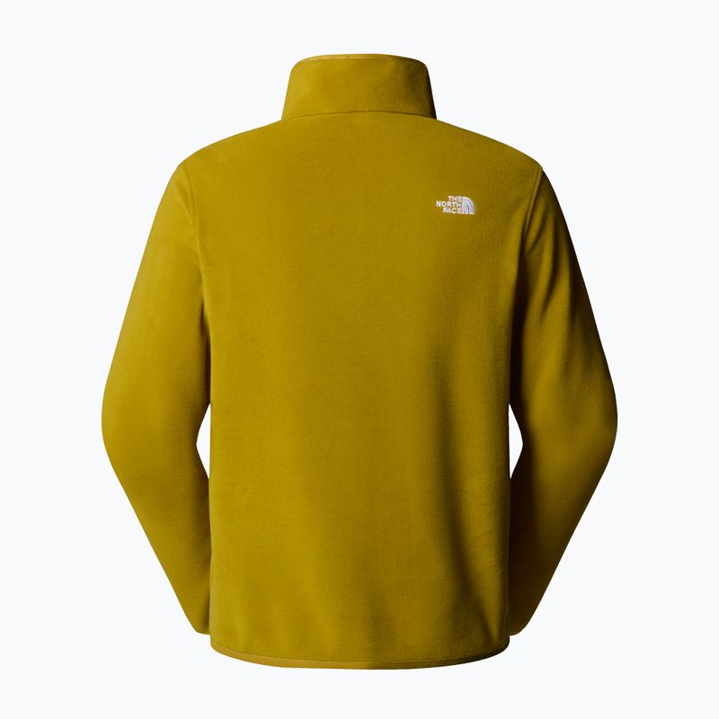 Pánská mikina The North Face Glacier Fleece 1/4 Zip deep dijon 5